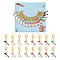 NBEADS 16 Pcs 8 Colors Enamel Bird Stitch Markers, Alloy Crochet Stitch Marker Locking Stitch Marker with Lobster Claw Clasp Knitting Crocheting Accessories for Marking Direction Guidelines