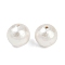 Compressed Cotton Pearl Beads, Eco-Friendly, Round, White, 12~12.5mm, Hole: 1.8mm
