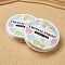 Round Elastic Crystal Thread, Stretchy String Bead Cord, for Beaded Jewelry Making, Clear, 0.6mm, about 16.40 Yards(15m)/Roll
