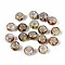3/0 Baking Paint Glass Beads, Round Hole, Rondelle, Coconut Brown, 5~5.5x3~3.5mm, Hole: 1.6~1.8mm, about 3750pcs/pound