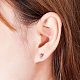 Pandahall elite 10pcs 304l clous d'oreilles en acier inoxydable recherche de boucle d'oreille STAS-PH0002-18P-5