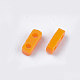 2穴不透明ガラスシードビーズ  長方形  オレンジ  4.5~5x2x1~1.5mm  穴：0.5~0.8mm SEED-S023-21A-01-2