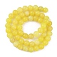 Natürliche Zitronen Jade Perlen Stränge G-H1631-6MM-3