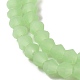 Fili di perle di vetro smerigliato imitazione giada GLAA-F029-JM4mm-B01-3