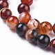 Chapelets de perles en agate à rayures naturelles/agates à bandes G-I261-C05-8mm-3