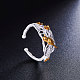 Shegrace fashion 925 anillos de puño de plata esterlina JR388A-3