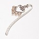 Antique Silver Alloy Electroplated Glass Bookmarks AJEW-JK00083-2