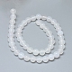 Natürlichen weißen Achat Perlen Stränge G-D0005-27-8mm-2