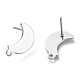 Accessoires de puces d'oreilles en 304 acier inoxydable STAS-K212-03P-2