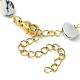 Natürliche Muschel-Nugget-Perlenketten für Kinderarmbänder BJEW-JB09462-01-3