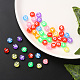 Perles acryliques transparentes de couleurs mélangées TACR-YW0001-08A-7