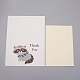 Enveloppes et motifs de ratons laveurs jeux de cartes de remerciement DIY-WH0161-22F-1