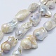 Hebras de perlas keshi de perlas barrocas naturales PEAR-K004-14-1