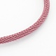 Плетеный браслет из хлопкового шнура MAK-L018-03A-05-G-2