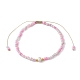 Set di 3 braccialetti con perline intrecciate di semi di vetro e perle naturali in 3 colori BJEW-JB09534-3