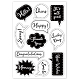 CRASPIRE Daily Language Clear Stamps Congratulations Stamp for Card Making Decoration Scrapbooking DIY-WH0167-57-0251-8