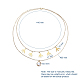 Двухслойные ожерелья NJEW-JN02680-01-2