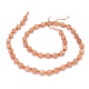 Chapelets de perles de sunstone naturelle naturelles G-O201B-26-2