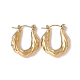Ion Plating(IP) 304 Stainless Steel Thick Hoop Earrings for Women EJEW-E199-11G-1