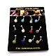 316L Stainless Steel Polymer Clay Rhinestone Belly Rings AJEW-P005-01-1