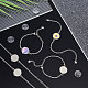 UNICRAFTALE 12 Sets Adjustable Cabochon Bracelet Making Kit 16mm Tray Bracelet Bezel 304 Stainless Steel Blank Bracelet with Star Extender Chain Glass Cabochons for Bracelet Making DIY-UN0004-28-2