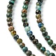 Natural Chrysocolla Beads Strands G-Z034-A03-02-4