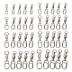 GOMAKERER 40Pcs 8 Styles Brass & 304 Stainless Steel Fishing Fast Snap Clips FIND-GO0001-20-1