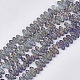 Chapelets de perles en verre électroplaqué EGLA-T017-01K-1