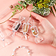 Chgcraft 24 pièces en plastique bonbons en forme de conteneur boîte de rangement de perles boîte claire conteneurs avec couvercle pour perles art bricolage artisanat bijoux accessoires CON-CA0001-001-3