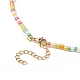 Collana da donna con perle naturali e perline di vetro NJEW-JN04241-6