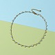 Cuore malocchio 304 catene a maglie smaltate in acciaio inossidabile bracciali e collane set di gioielli SJEW-JS01153-10