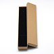 厚紙ジュエリーセットボックス  ブレスレットのための  ネックレス  長方形  淡い茶色  21x4x2cm  インナーサイズ：20x3.5センチメートル CBOX-R036-12A-2