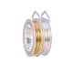 Benecreat 2 rouleaux de fil de bobine argent / or résistant au ternissement de calibre 20 CWIR-BC0002-01-5