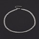 Enamel Wheat Link Chain Necklace NJEW-P220-02P-05-5