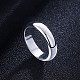925 стерлингового серебра кольца перста RJEW-BB30290-6-5