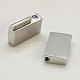 Rectangle 304 Stainless Steel Magnetic Clasps X-STAS-C007-6-3