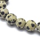 Natürliche dalmatinische Jaspis Perlen Stretch Armbänder BJEW-K212-A-014-3