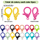 SUNNYCLUE 128Pcs 16 Colors Plastic Lobster Claw Clasps KY-SC0001-74-2