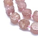 Chapelets de perles aux fraises en quartz naturel G-E530-11I-3