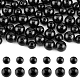 SUPERFINDINGS 400Pcs 2 Styles Natural Ebony Wood Beads Round Black Wooden Beads 6/8mm Bead Charms for Jewelry Making DIY Handmade Craft WOOD-FH0001-99-1