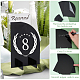 PandaHall Table Number Signs ODIS-WH0001-25-2