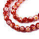 Round Millefiori Glass Beads Strands LK-P001-37-3
