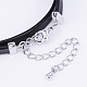 PU Leather Cord Choker Necklaces NJEW-H477-23-5