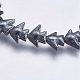 Non-magnetic Synthetic Hematite Bead Strands G-K237-17A-2