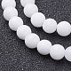 Chapelets de perles de jade blanche naturelle GSR10mmC067-2