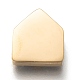 304ステンレス鋼スライドチャーム  エナメルスタイル  ハウス  ライトスチールブルー  ゴールドカラー  12x11x3.5mm  穴：8x1.5mm STAS-P270-41G-01-2