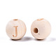 Unfinished Natural Wood European Beads WOOD-S045-143A-01J-2