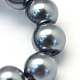 Backen gemalt pearlized Glasperlen runden Perle Stränge HY-Q003-4mm-12-3