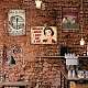 ヴィンテージメタルブリキサイン  バーの鉄の壁の装飾  レストラン  カフェパブ  長方形  女性の模様  300x200x0.5mm AJEW-WH0189-085-6