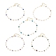 Collar de cuentas de perlas y piedras preciosas naturales NJEW-JN03894-1